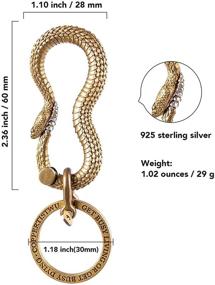 img 2 attached to 🔑 COPPERTIST WU Rattlesnake Keychain: Handcrafted Keychains for Extra Style and Security