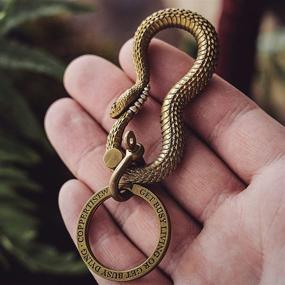 img 3 attached to 🔑 COPPERTIST WU Rattlesnake Keychain: Handcrafted Keychains for Extra Style and Security