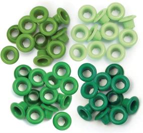 img 1 attached to 🟢 Vibrant Green Eyelets Standard Pack of 60 - Perfect for Crafts and DIY Projects!