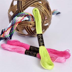 img 1 attached to 🌈 Cross Stitch Threads - Friendship Bracelets Floss - Crafts Floss - Rainbow Color Embroidery Floss