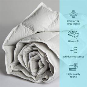 img 3 attached to Organic Cotton Polyester Queen Comforter Bedding for Comforters & Sets
