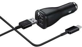 img 4 attached to 🔌 Samsung Adaptive Fast Charging Dual-Port Car Charger: LaoFas USB Rapid + Type C Cable 5ft – Compatible with Galaxy S10+/S10e/S10/S9/S9+/S8/S8+/S8 Active/Note10 and More