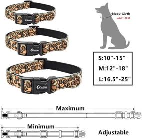 img 1 attached to 🐾 Premium Neoprene Padded Nylon Dog Collar - Durable & Comfortable for Walking & Training - Solid Color Pattern