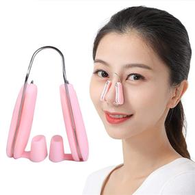 img 4 attached to 👃 Pain-Free Nose Slimmer Lifter Clip: Effective Silicone Nose Shaper for Wide Nose Women and Men