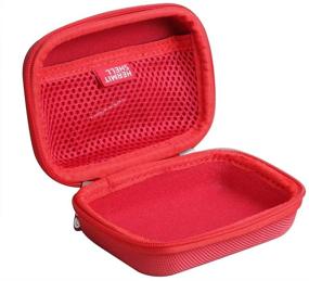 img 2 attached to Hermitshell Hard Travel Case For JBL Go 3 Portable Bluetooth Speaker (Red)