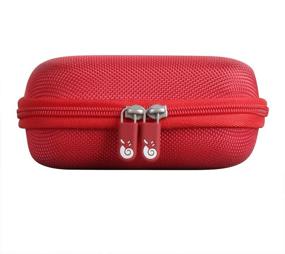 img 1 attached to Hermitshell Hard Travel Case For JBL Go 3 Portable Bluetooth Speaker (Red)