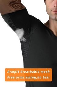 img 3 attached to 👕 Mens Slimming Sauna Shirt Sweat Suit Vest Workout Tank Top Waist Trainer Body Shaper