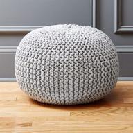 woven home braided ottoman footrest home decor for poufs logo