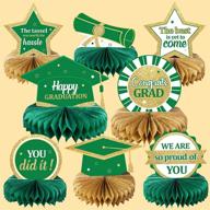 graduation decorations honeycomb centerpieces congratulate logo