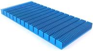 💙 blue aluminum heat sink: efficient cooling for amplifier transistor semiconductor devices - 150 x 74 x10 mm logo