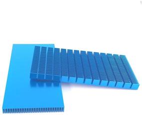 img 1 attached to 💙 Blue Aluminum Heat Sink: Efficient Cooling for Amplifier Transistor Semiconductor Devices - 150 x 74 x10 mm