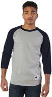 👕 men's xxx-large champion raglan baseball t-shirt - clothing in t-shirts & tanks logo
