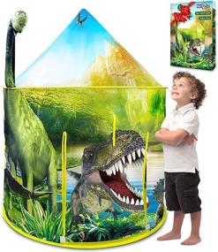 img 4 attached to 🦖 Dive into Adventure with Nice2You Dinosaur Realistic Design Playhouse