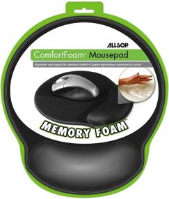 img 1 attached to 💻 Allsop Memory Foam Mouse Pad Pro - Black (30203)