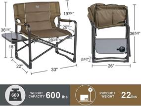 img 1 attached to Oversized Directors Folding Camping Capacity Furniture