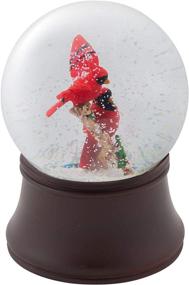img 1 attached to Delightful Red Cardinal Friends Musical Figurine 120MM Water Globe with Merry Christmas Tune