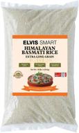 🍚 premium elvissmart himalayan white basmati rice - naturally aged, double polished - 10 pound bag логотип