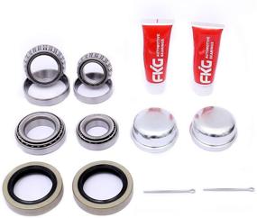 img 4 attached to 🔧 Ultimate Trailer Bearing Kit: FKG Set of 2 for Tapered Spindles, 1-3/8 Inch to 1-1/16 Inch