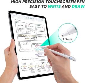 img 3 attached to 🖊️ Enhance Your Amazon Fire HD 10 Experience with the Rsepvwy Active Stylus Pen - Ultra Fine Tip for Precise Navigation - White