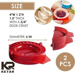 img 3 attached to Dumpling Maker Set of 2 Molds - Dough Press Set Cutter Kit - Kitchen Gadget Dumpling Press Mold - Empanada, Ravioli, Calzone, Turnover Dumpling Wrappers - Dumpling Mold for Cooking