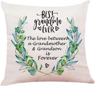 yuzi n grandma grandson cushion birthday logo