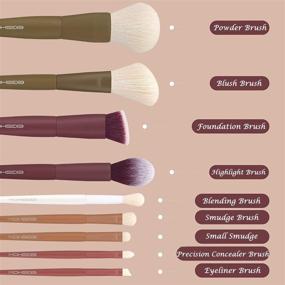 img 3 attached to Enhance your Makeup Routine with EIGSHOW 5 Color Essential Kabuki Travel Makeup 💄 Brush Set – Vegan and Cruelty-Free! Ideal for Powder, Blush, Concealers, Contouring, and Highlighting Applications.