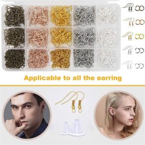 img 1 attached to 💍 EuTengHao Earring Making Supplies Kit – 2206Pcs Earring Hooks, Holder Cards, Backs, Jump Rings, Findings – Ideal for Earring Repair and Jewelry Making