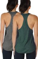 🏋️ icyzone women's workout tank tops - athletic yoga tops, racerback running tank top (pack of 2) logo