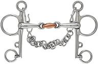 premium quality shires double jointed pelham with copper lozenge - 5 inch: a fine equestrian bit logo