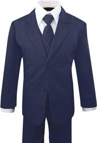 img 2 attached to Luca Gabriel Toddler Classic Formal Boys' Clothing in Suits & Sport Coats