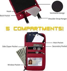 img 2 attached to 👜 ROOSALANCE Travel Pouch Stash Wallet: Organize and Secure Your Essentials on the Go