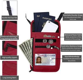 img 1 attached to 👜 ROOSALANCE Travel Pouch Stash Wallet: Organize and Secure Your Essentials on the Go