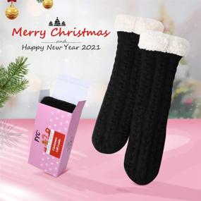 img 1 attached to Women Winter Socks Christmas Socks 2 Sports & Fitness in Australian Rules Football