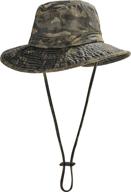 🧢 coolibar boys' upf 50+ outback camo boonie hat - sun protective logo