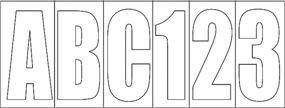 img 1 attached to 🏷️ Invincible Marine BR52308 Letter/Number Kit: 3-Inch White Block for Effective Labeling