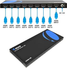 img 1 attached to OREI 4K HDMI Splitter 1x8 - 4:4:4 8-bit, HDMI 2.0, HDCP 2.2, 18 Gbps, 4K @ 60Hz Duplicator/Distributor UltaHD High Resolution (UHDS-108)