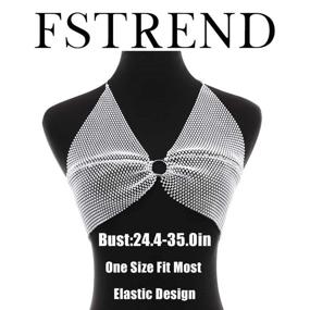 img 1 attached to Fstrend Rhinestones Adjustable Nightclub Accessories Women's Jewelry and Body Jewelry