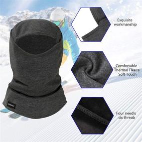 img 3 attached to 🎿 Winter Sports Cap for Men and Women - Warm and Windproof Balaclava Ski Mask made of Fleece
