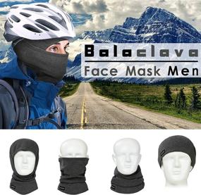 img 1 attached to 🎿 Winter Sports Cap for Men and Women - Warm and Windproof Balaclava Ski Mask made of Fleece