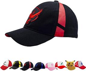 img 4 attached to 🧢 USA Embroidered Pokemon Go Hats Gen 2: Team Mystic-Valor-Instinct-Pikachu-Ash