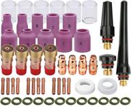 🔥 zinger 49pcs tig welding torch stubby gas lens kit for db sr wp-17/18/26 - high-quality accessories for precise welding logo
