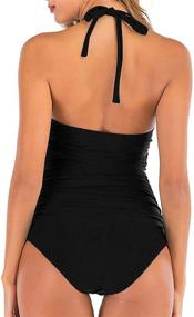 img 3 attached to 👙 LAPAYA Scalloped Backless Swimsuit - Women's Clothing and Swimwear