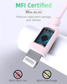 img 1 attached to 🔌 TalkWorks 12ft розовый кабель Lightning для iPhone - сертифицирован для Apple iPhone 12, 12 Pro/Max, 12 Mini, 11, 11 Pro/Max, XR, XS/Max, X, 8, 7, 6, 5, SE, iPad - прочный длинный кабель