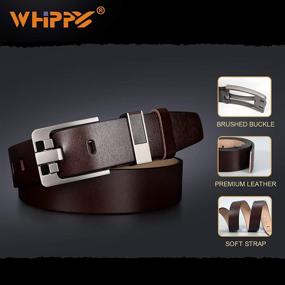 img 3 attached to 👔 WHIPPY Men's Genuine Leather Casual Formal Accessories