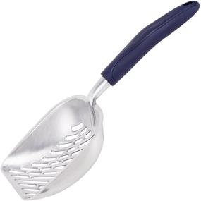 img 1 attached to 🐾 Mew Jumbo Cat Litter Scoop: All Metal End-to-End Design, Solid Core, Deep Shovel Sifter - Multi-Cat Approved, Accept No Imitations!