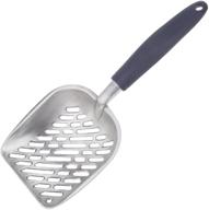 🐾 mew jumbo cat litter scoop: all metal end-to-end design, solid core, deep shovel sifter - multi-cat approved, accept no imitations! logo