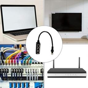 img 1 attached to 🔌 Industrial Ethernet Splitter Adapter: An Effective Electrical Connector Solution