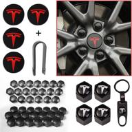 wheel tesla chrome puller center logo