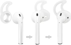 img 1 attached to Прозрачные крючки и накладки ZALU для наушников AirPods и EarPods [3 пары] - улучшенный SEO