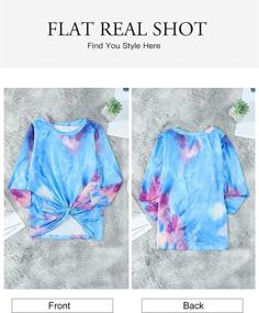 img 1 attached to 👚 Sidefeel Печатный рукав Детская одежда: рубашки, топы, футболки и блузы